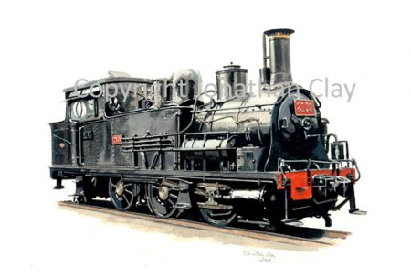 212 Japanese Railways Class B6 0-6-2T Locomotive