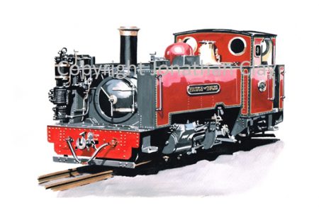 349 Vale of Rheidol Rly No.9 Prince of Wales (Red Livery)