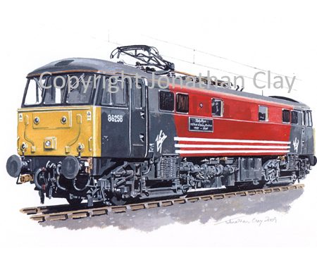 791 Class 86 Electric No. 86258 'Talyllyn' (50 years)
