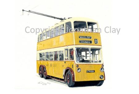1855 Newcastle Trolleybus 501