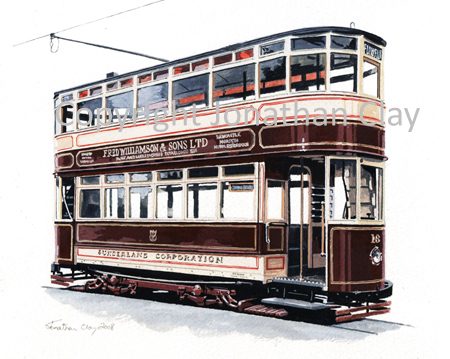 1858 Sunderland Tramcar No.16