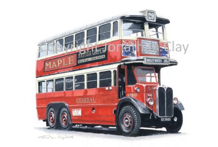 1866 London General AEC LT820 Double Decker