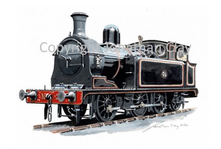 Jonathan Clay Transport Art | Taff Vale Railway 0-6-2T No.28