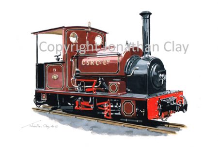 378 Statfold Barn Railway Hudswell Clarke 0-4-0ST CSR No.19