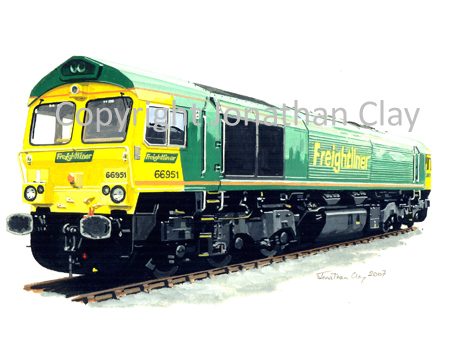 705 Class 66 Diesel No.  66 951 (Freightliner)