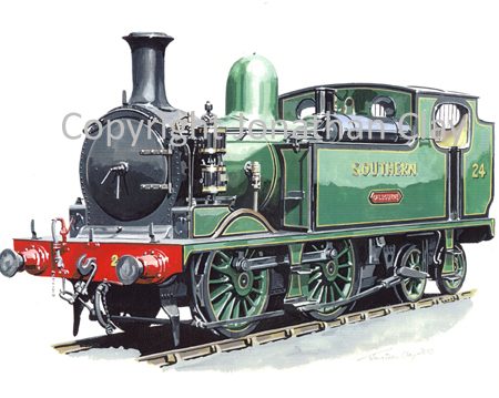 802 SR Class O2 0-4-4-T No. 24 Calbourne (Green)