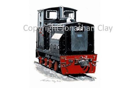444 Welshpool & Llanfair Rly Drewry diesel No.7 Chattenden